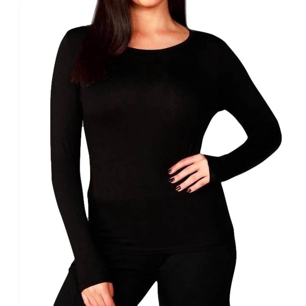 NEW FRENCH KYSS scoop top in black